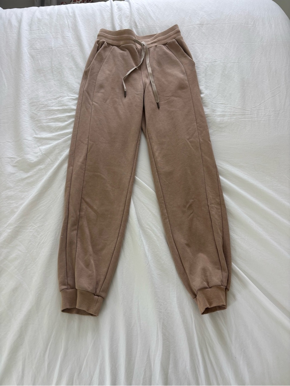Dress Forum Tan Jogger Sweatpants